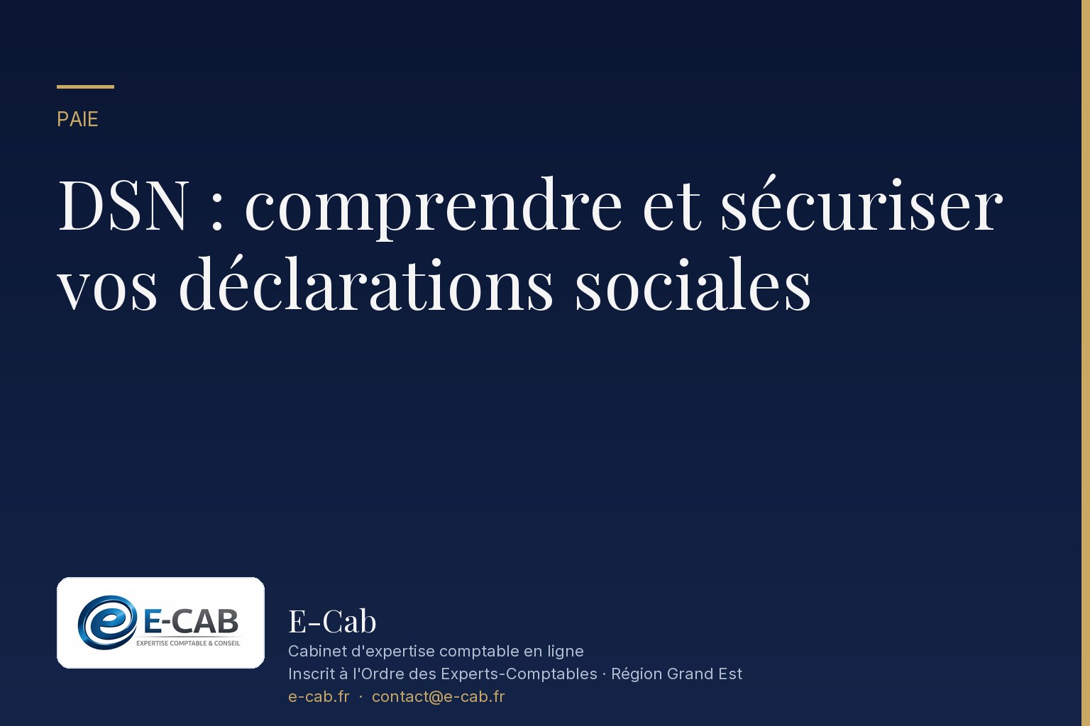 DSN : comprendre et sécuriser vos déclarations sociales