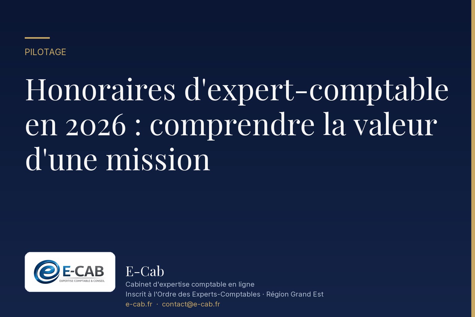 Honoraires d'expert-comptable en 2026 : comprendre la valeur d'une mission